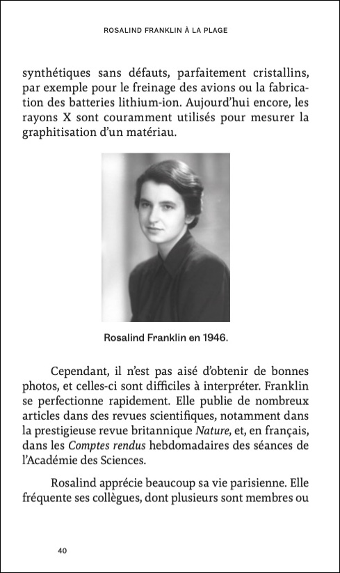 Rosalind
            Franklin à la plage p 40